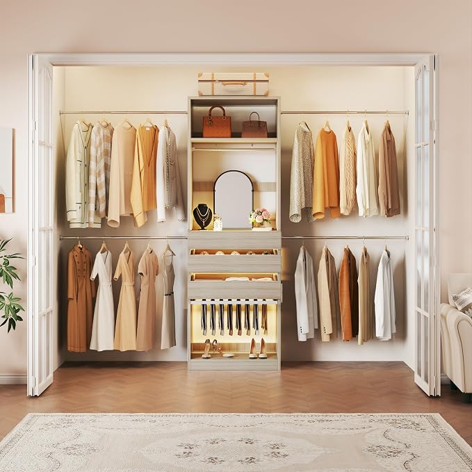 Closet System, 4-8FT Closet Organizer - Image 8