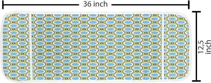Ambesonne Geometric Microwave Oven Cover, Retro Circles - Image 2