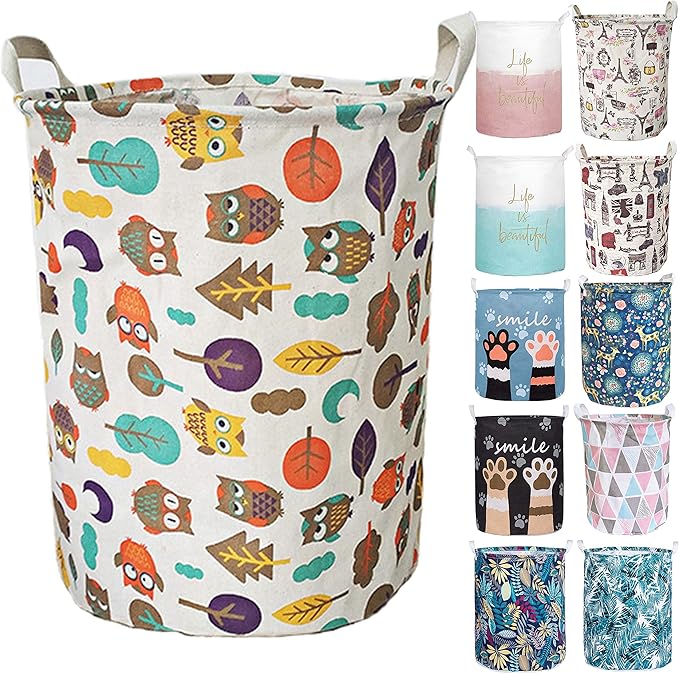 Merdes 19.7’’ Waterproof Foldable Laundry Hamper, Dirty Clothes Laundry Basket by Aouker