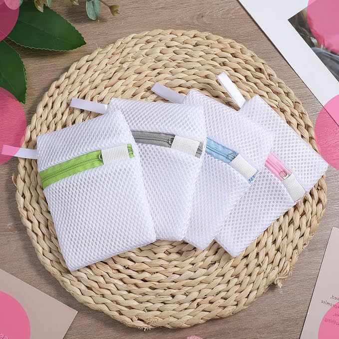 4 Pcs Small Mesh Laundry Bags - Image 7