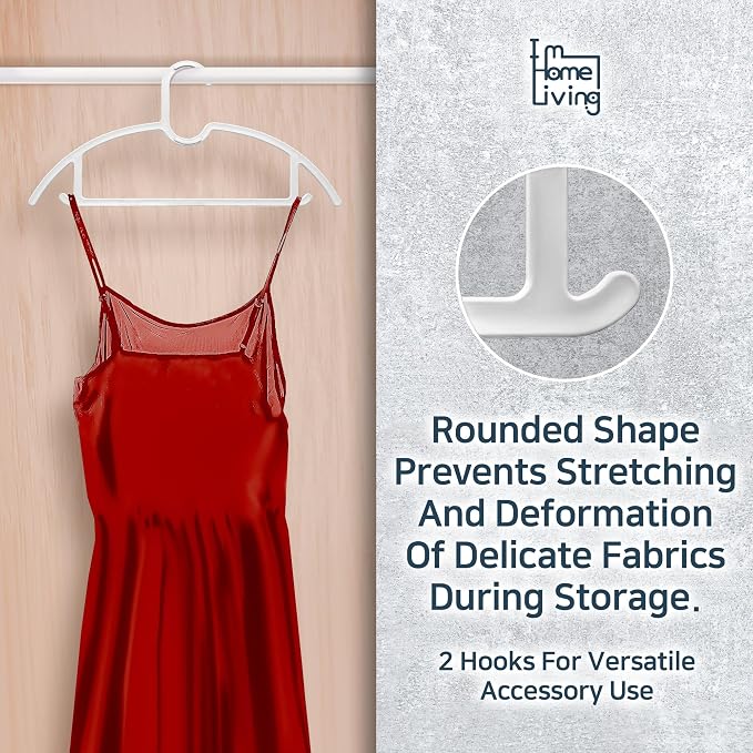 15" Compact Slim & Slimlink Interlocking Clothes Hangers, Space-Saving - Image 5