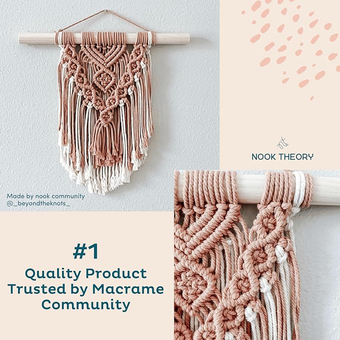 Nook Theory Macrame Cord - 3mm 109 Yards Cotton Rope - Image 2