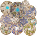 Tatuo 11 Pcs Boho Wall Basket Decor Decorative Bulrush Woven Basket Wall Decor by Tatuo