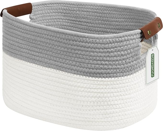 Cotton Rope Basket, Storage Baskets by ECDYQXVU