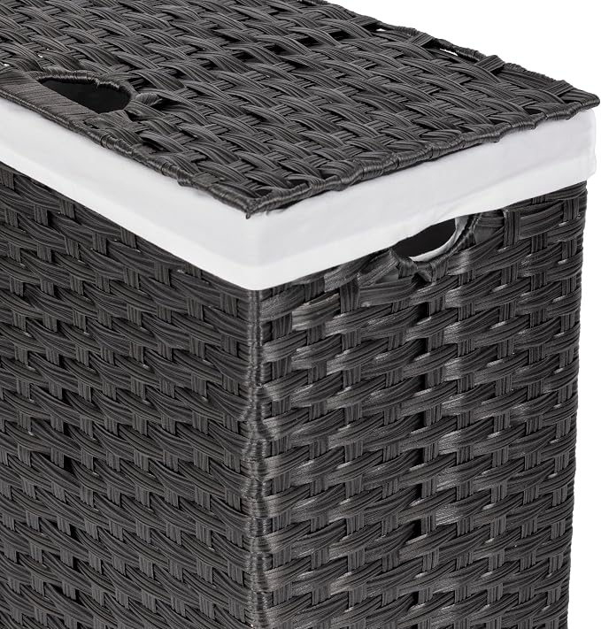 Seville Classics Premium Handwoven Portable Laundry Bin Basket - Image 7