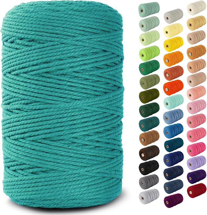 Nook Theory Macrame Cord - 3mm 220 Yards Cotton Rope by NookTheory