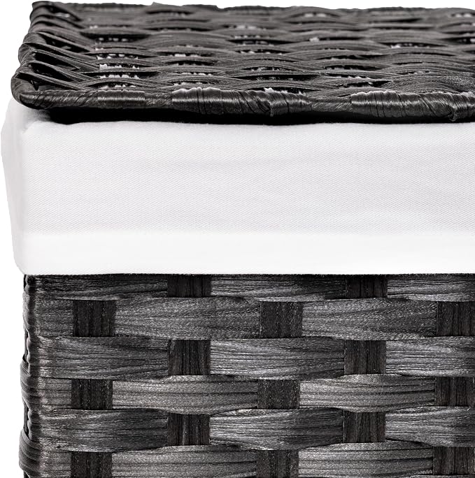 Seville Classics Premium Handwoven Portable Laundry Bin Basket - Image 6