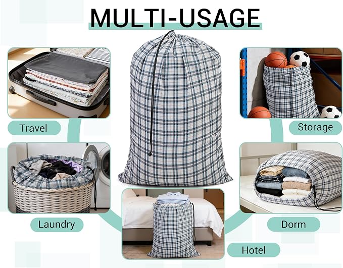 ZPECC Bulk Travel Laundry Bag, Extra Large Heavy Duty Laundry Bags 24 Pack - Image 3
