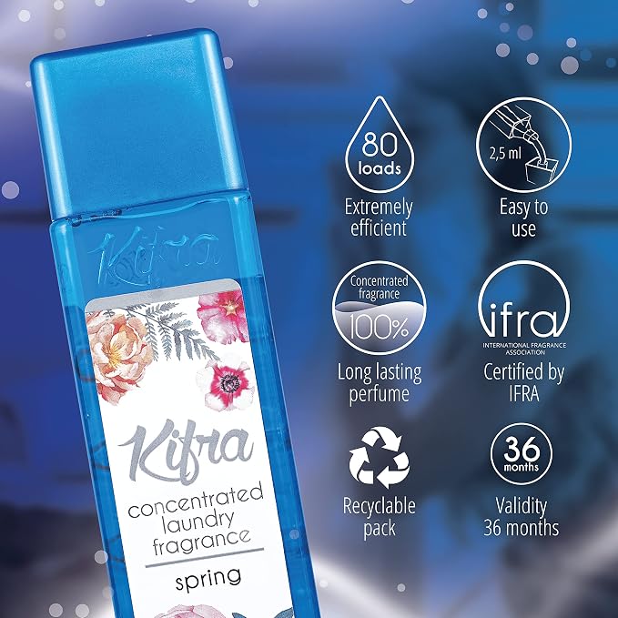 KIFRA SPRING Concentrated Laundry Fragrance 6.76 Fl Oz 200ml 80 Washing Cycles - Image 3