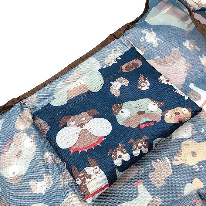 allydrew Large Foldable Tote Nylon Reusable Grocery Bag - Image 4