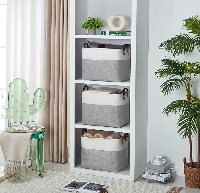 DECOMOMO Extra Large Storage Baskets, Fabric Storage Bins - Image 9