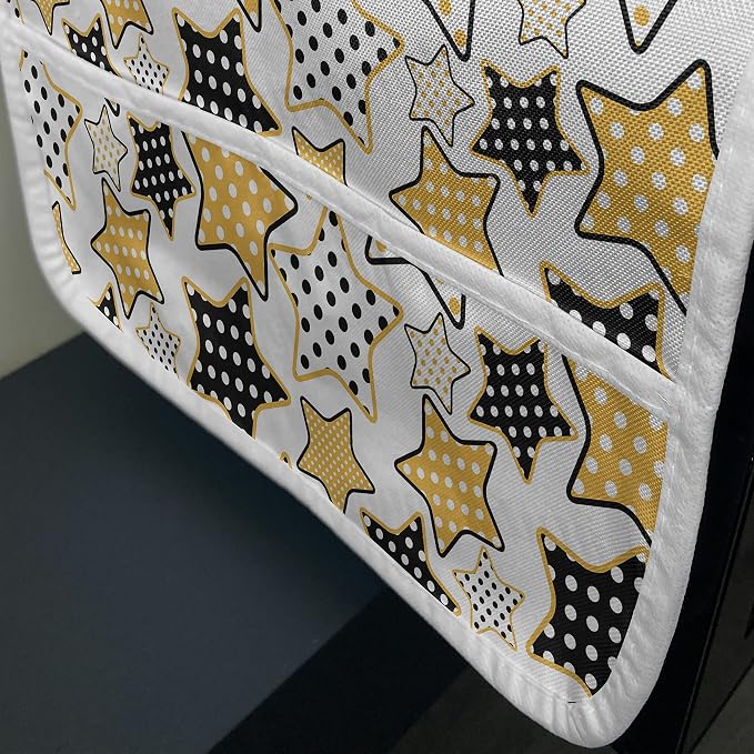 Ambesonne Yellow Microwave Oven Cover, Water Resistant Organizer - Image 3
