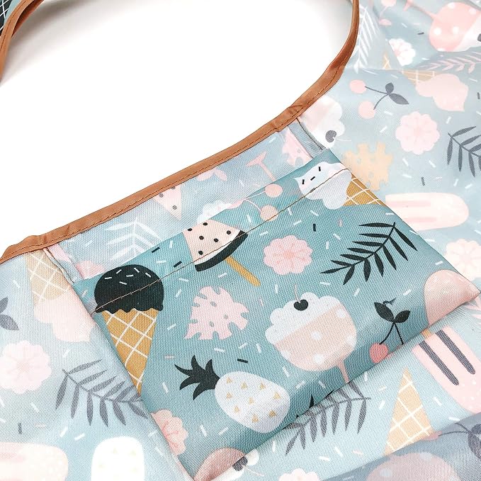 allydrew Large Foldable Tote Nylon Reusable Grocery Bag - Image 4