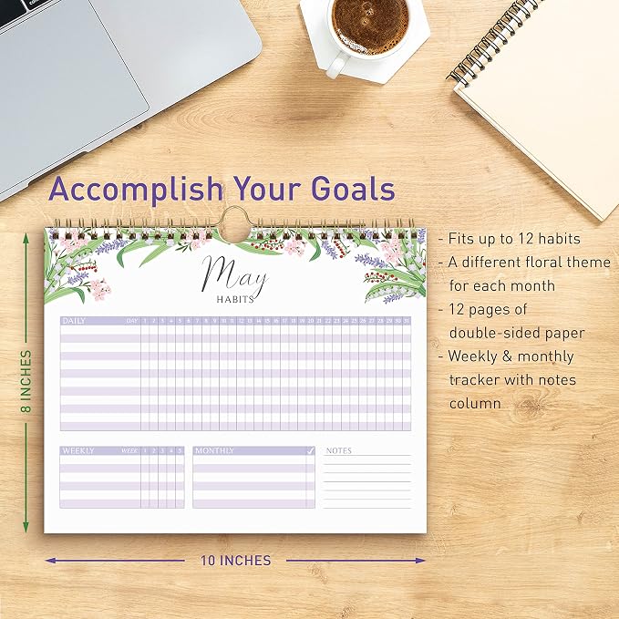 S&O Floral Habit Tracker Calendar - Image 3