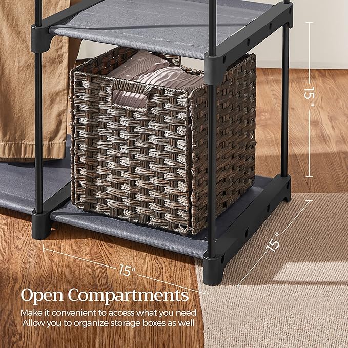 SONGMICS Portable Closet, Freestanding Closet Organizer, Clothes Rack - Image 5