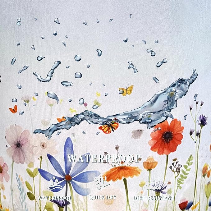 Colorful Wildflowers Laundry Hamper Butterfly Floral Laundry Basket - Image 5