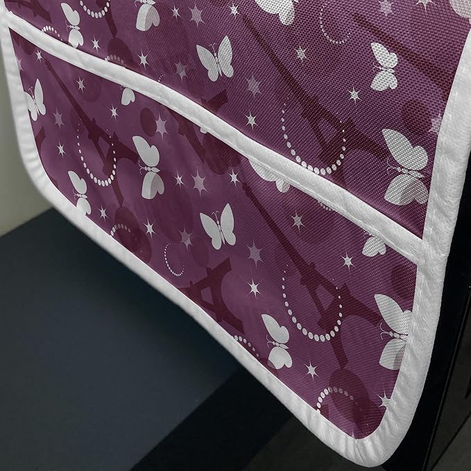 Ambesonne Eiffel Microwave Oven Cover, Abstract Composition - Image 3