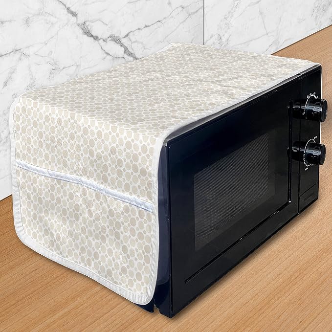 Ambesonne Abstract Microwave Oven Cover, Repeating Circles or Round Blots in by Ambesonne