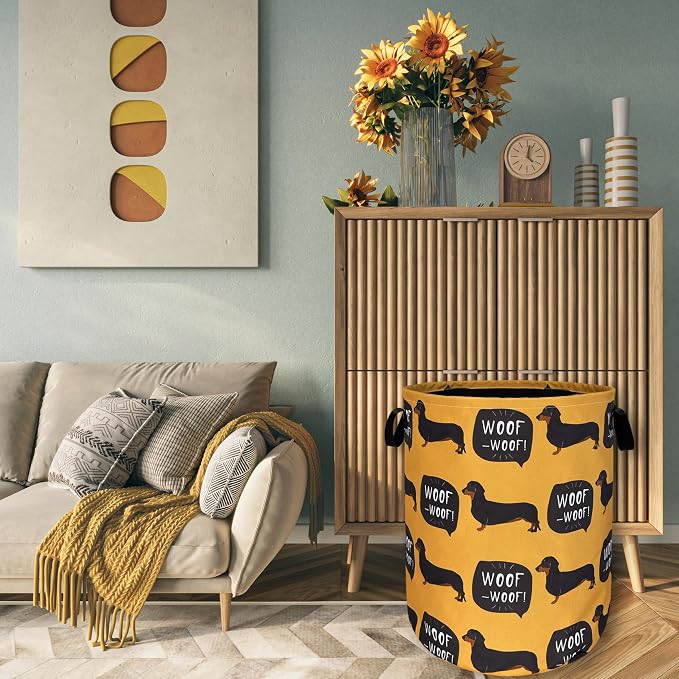 Dachshund Dog Laundry Hamper Funny Dogs Laundry Basket - Image 7