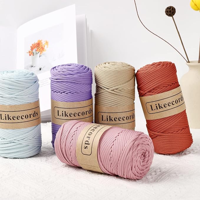 4mm Polyester Braided Macrame Cord 140Yards /426Feet, Elastic Yarn - Image 5