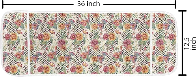 Ambesonne Watercolor Microwave Oven Cover, Diamond Shaped Rectangles Patterned - Image 2