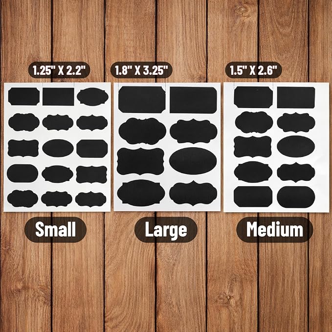 Mr. Pen- Chalkboard Labels, 1 White Chalk Marker and Small Towel, Label Stickers - Image 3
