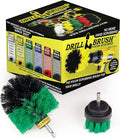 2 Piece Green Medium Stiffness Drill Rotary Cleaning Drillbrushes by Drillbrush