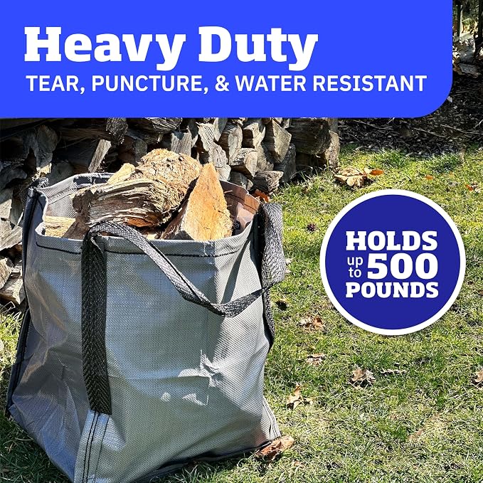 DURASACK Heavy Duty Storage Tote Bag 22-Gallon Rugged Woven Polypropylene - Image 2