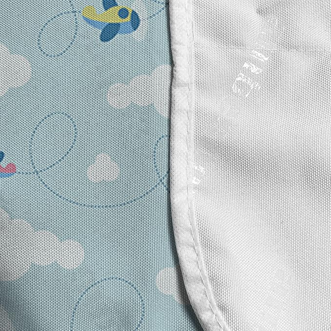 Ambesonne Plane Microwave Oven Cover, Cartoon Style Sky - Image 4