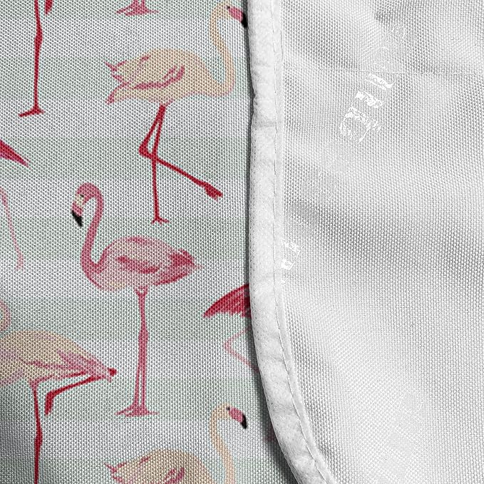 Ambesonne Flamingo Microwave Oven Cover, Horizontal Striped Background - Image 4