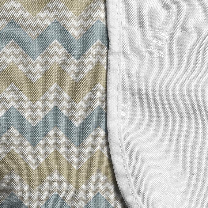 Ambesonne Beige Microwave Oven Cover, Chevron Stripe - Image 4