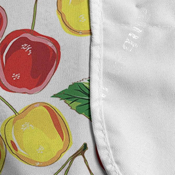Ambesonne Fruit Microwave Oven Cover, Graphic Colorful Cherries - Image 4