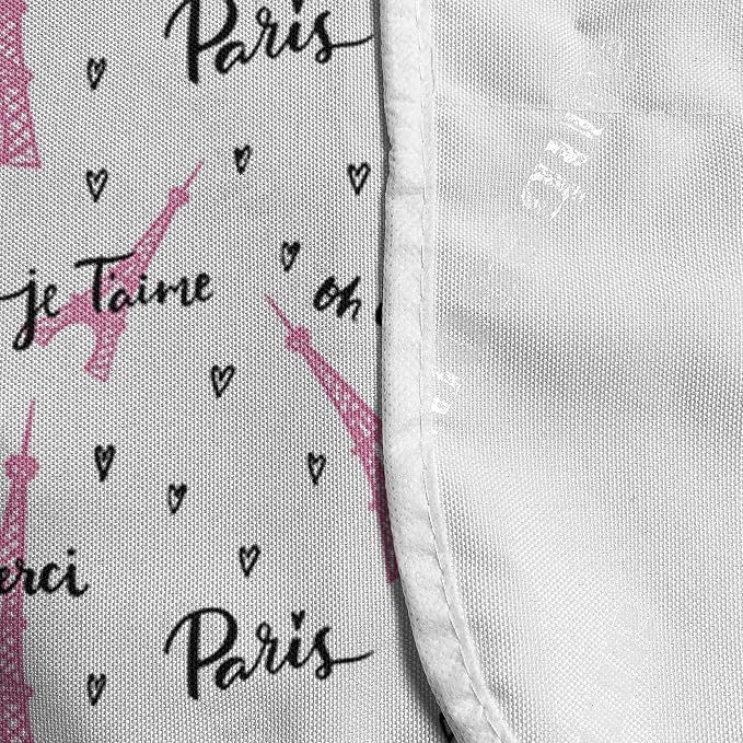 Ambesonne Paris Microwave Oven Cover, European Vibes Eiffel Tower - Image 4
