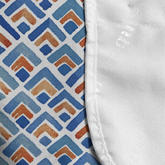 Ambesonne Japanese Microwave Oven Cover, Geometric Chevron Repeating Pattern in - Image 4