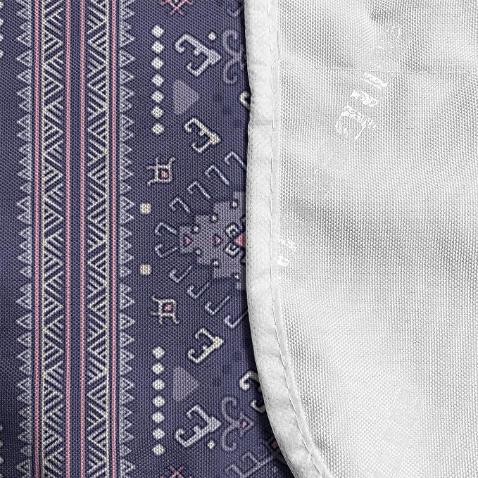 Ambesonne Oriental Microwave Oven Cover, Traditional Eastern Inspired Shapes - Image 4