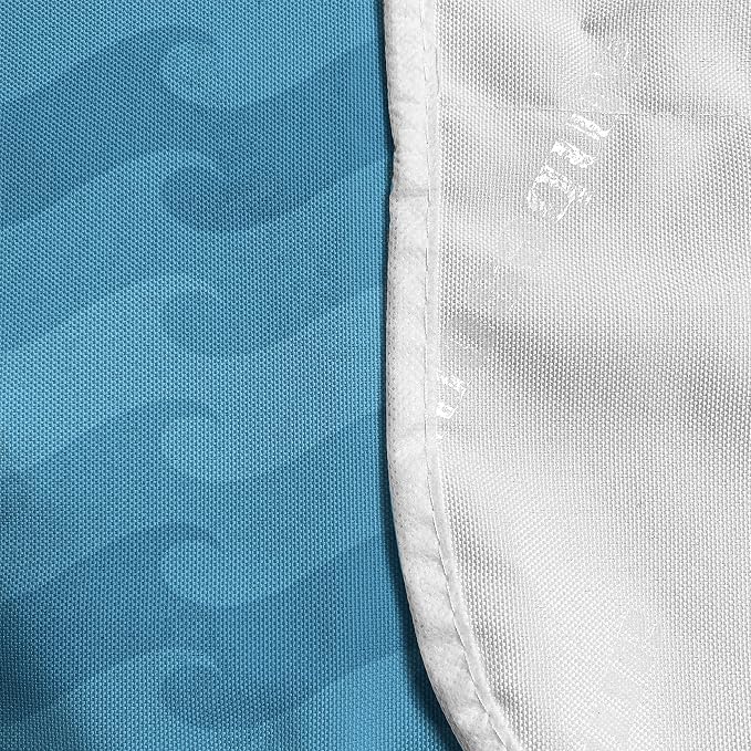 Ambesonne Nautical Microwave Oven Cover, Horizontally Flowing Waves Curves in - Image 4