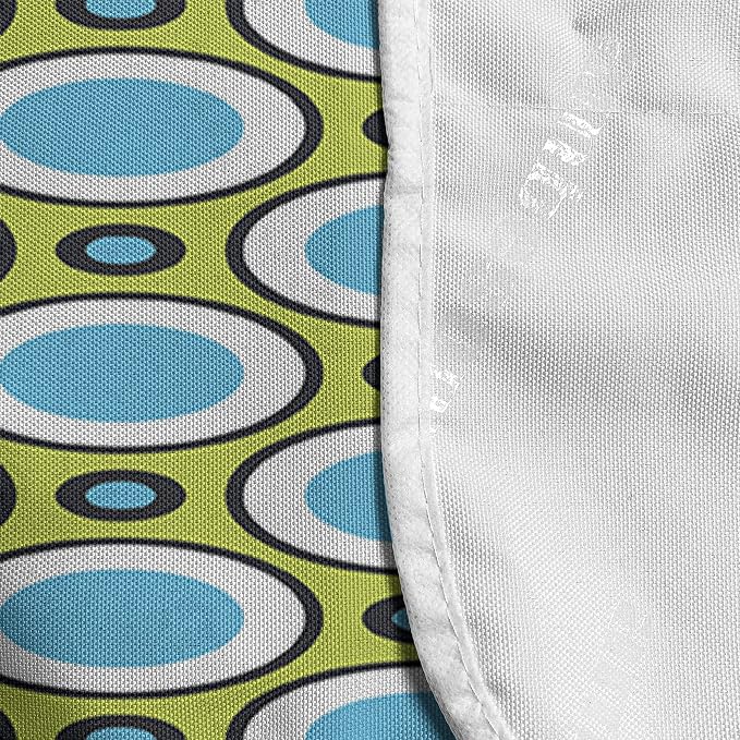 Ambesonne Geometric Microwave Oven Cover, Retro Circles - Image 4
