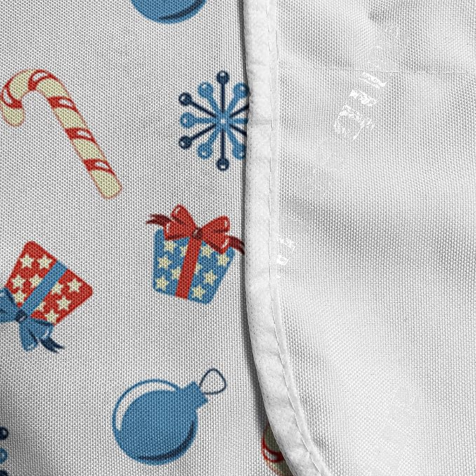 Ambesonne Christmas Microwave Oven Cover, Snowflakes Surprise Present Boxes - Image 4