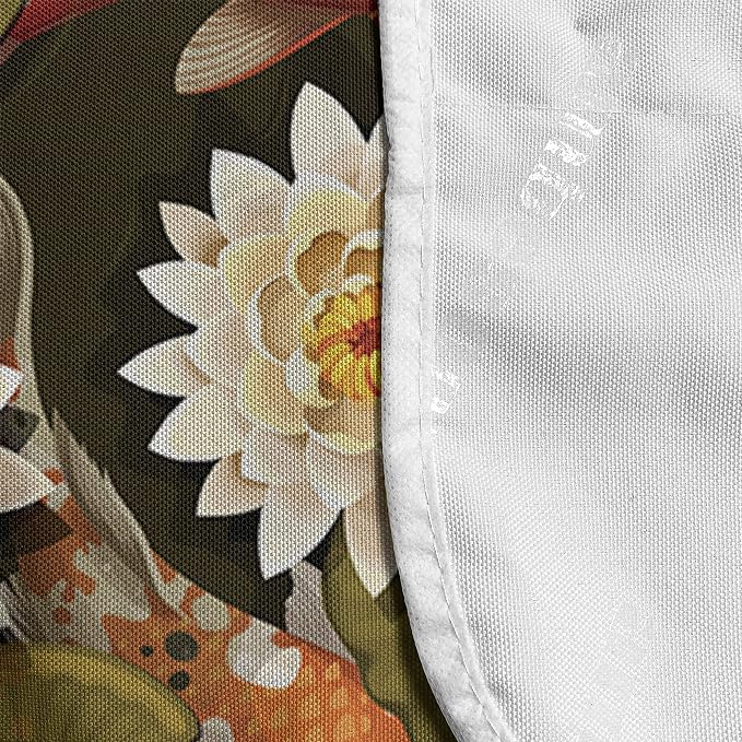 Ambesonne East Microwave Oven Cover, Japanese Carp Koi Fish - Image 4
