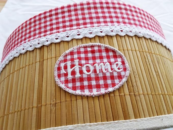 FixtureDisplays Laundry Hamper Bamboo Round Wicker Clothes Bin Basket Storage - Image 8