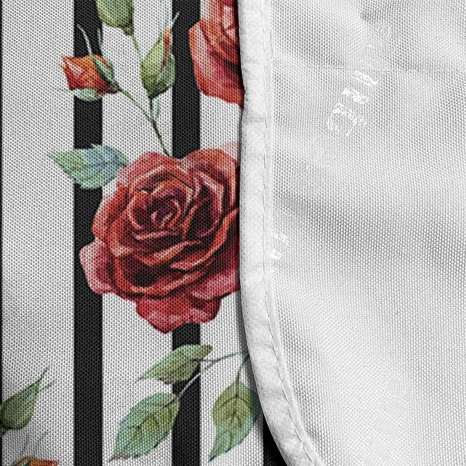 Ambesonne Watercolor Microwave Oven Cover, Rose Pattern - Image 4