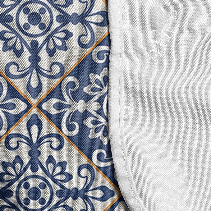 Ambesonne Moroccan Microwave Oven Cover, Azulejo Ceramic Pattern - Image 4