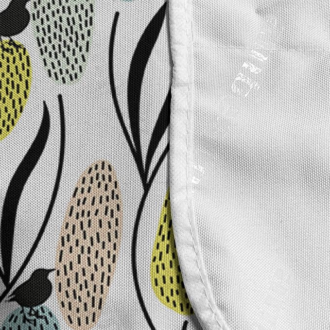 Ambesonne Spring Microwave Oven Cover, Abstract Botanical Pattern - Image 4