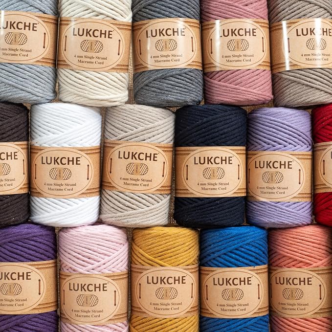 Single Strand Cotton Macrame Cord 4mm - Image 5
