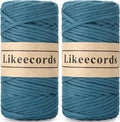 2 Skeins of 4mm X 80m Single Strand Macrame Cord Handmade Decorations Softer by Likeecords