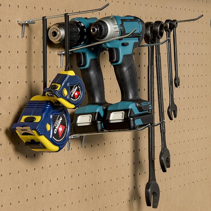 Neiko 53104A 8” Pegboard Hook Organizer Kit, 50 Pack, Hanging Hooks Set - Image 5