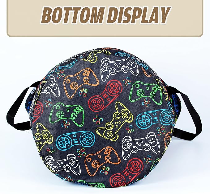 Color Game Machine Laundry Basket Funny Foldable Waterproof Oxford Cloth Tote - Image 4
