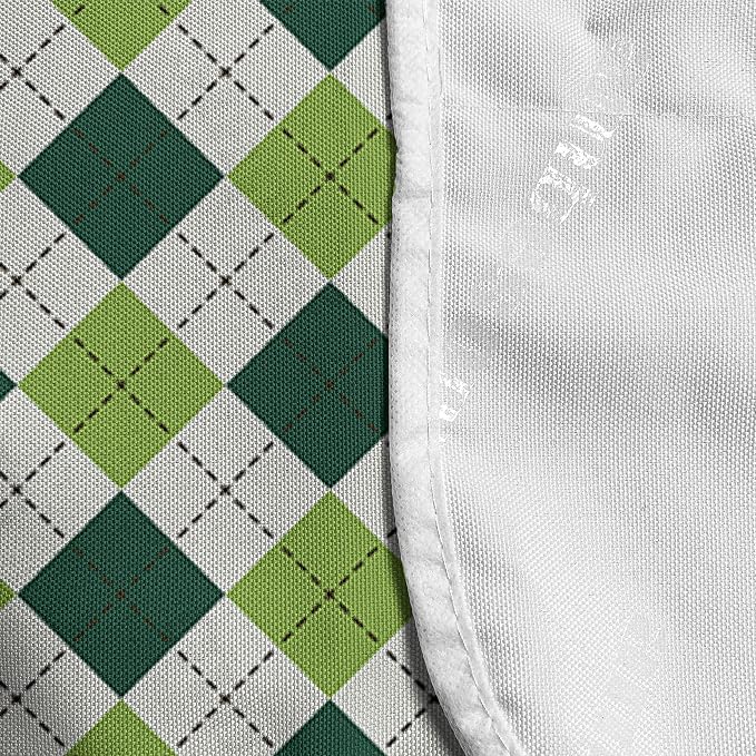 Ambesonne Geometric Microwave Oven Cover, Classical Diamond Line Pattern - Image 4