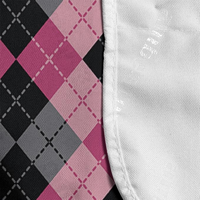 Ambesonne Abstract Microwave Oven Cover, Argyle Motif - Image 4