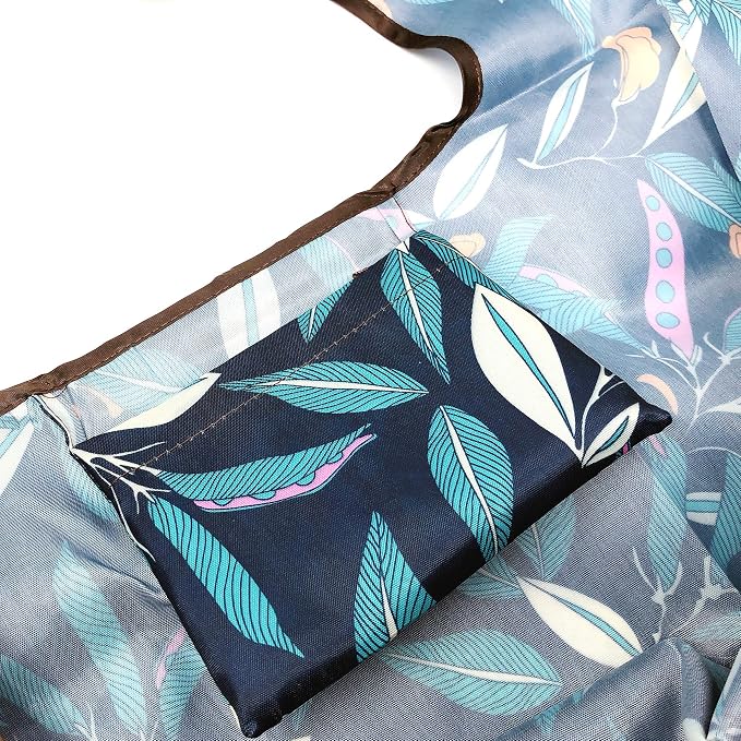 allydrew Large Foldable Tote Nylon Reusable Grocery Bag - Image 2